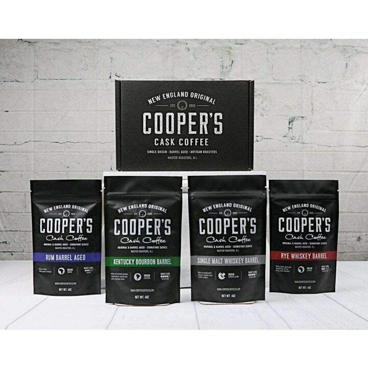 Bourbon & Whiskey Barrel Aged Coffee Set - 4 Flavors