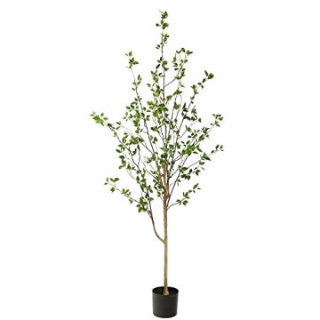 Nearly Natural Minimalist Citrus Artificial Tree for Home Decor