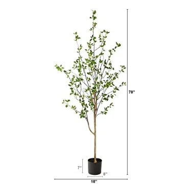 Nearly Natural Minimalist Citrus Artificial Tree for Home Decor