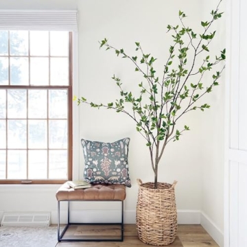 Nearly Natural Minimalist Citrus Artificial Tree for Home Decor