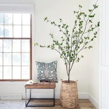 Nearly Natural Minimalist Citrus Artificial Tree for Home Decor