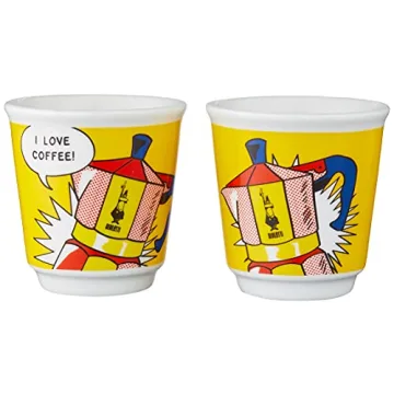 Bialetti Mini Express Lichtenstein Moka Set for Perfect Espresso