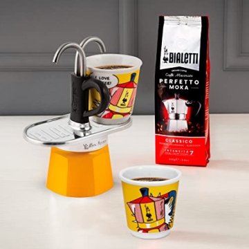 Bialetti Mini Express Lichtenstein Moka Set for Perfect Espresso