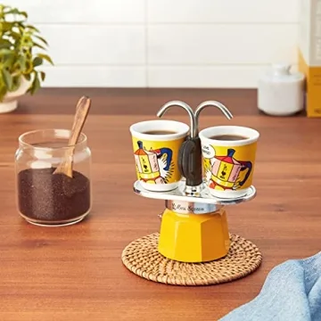 Bialetti Mini Express Lichtenstein Moka Set for Perfect Espresso