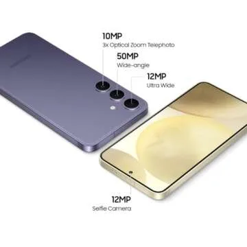 SAMSUNG Galaxy S24 5G, 256GB, Amber Yellow - Renewed