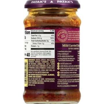 Pataks Mild Curry Paste 10 Oz