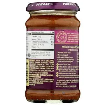 Pataks Mild Curry Paste - Natural & Gluten-Free Delight