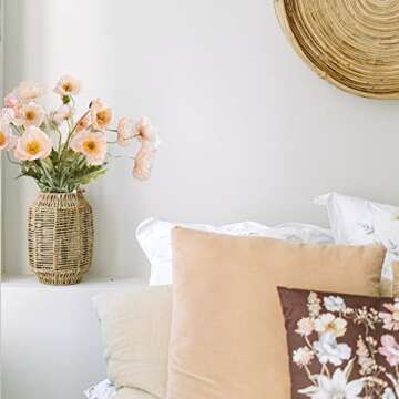 Kainonnan Artificial Flowers 5Pcs Poppies Flowers Artificial Silk Flowers for Home Office Wedding Ou...