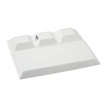 Juvale 4 Pack White Ceramic Divided Plates with Sauce Compartments – Fondue Plates for Appetizers, Dumplings, Fondue (10.25x8.6 Inch)