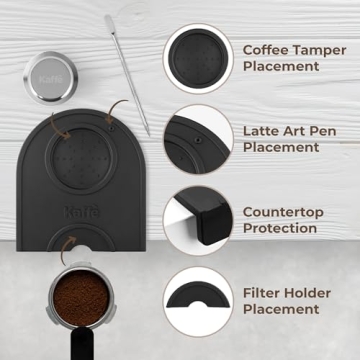 Kaffe 2-in-1 Silicone Espresso Tamp Mat for Coffee Lovers