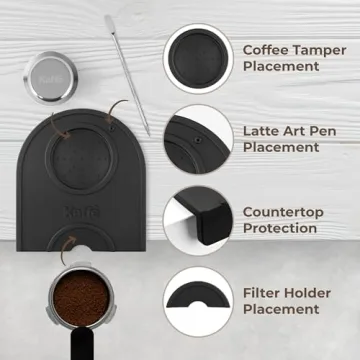 Kaffe 2-in-1 Silicone Espresso Tamp Mat for Coffee Lovers