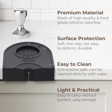 Kaffe 2-in-1 Silicone Espresso Tamp Mat for Coffee Lovers