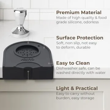 Kaffe 2-in-1 Silicone Espresso Tamp Mat for Coffee Lovers