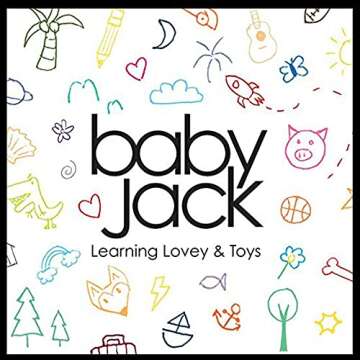 Lovey Chew Blanket Crinkle Toy Tag Square Sensory by Baby Jack (Wizard)