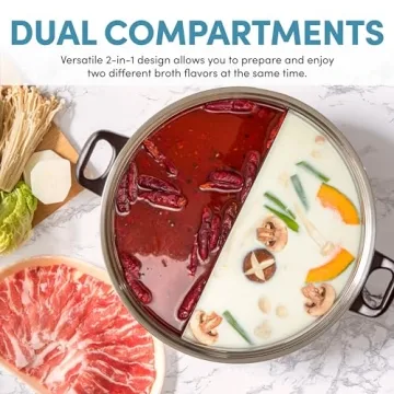 Aroma Housewares ASP-610 5Qt Dual-Sided Hot Pot