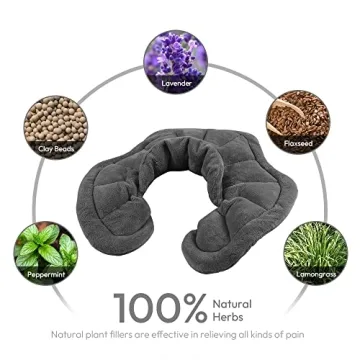 Microwavable Heated Neck Wrap for Hot and Cold Relief