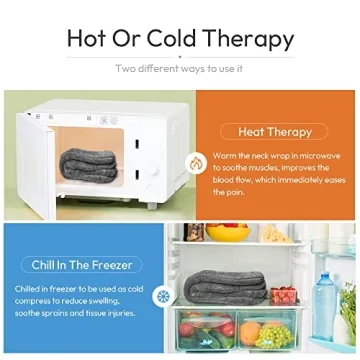 Microwavable Heated Neck Wrap for Hot and Cold Relief