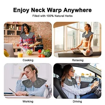 Microwavable Heated Neck Wrap for Hot and Cold Relief