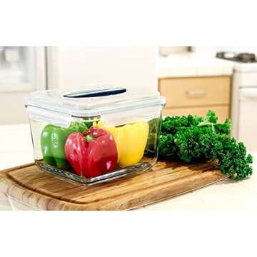 Glasslock 15-Cup Rectangle Handy Food Storage Container