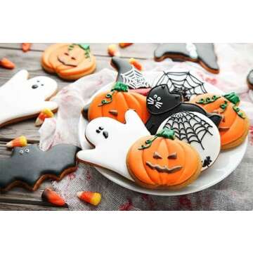 Halloween Cookie Cutter Set 8 Pack Stainless Steel Cookie Cutters Biscuit Shape Molds for Baking Pumpkin,Wizard,Bat,Ghost,Cat,Spider,Skull,Hat Party Decorations Trick or Treat Supplies