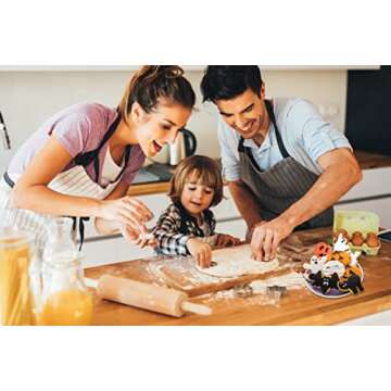 Halloween Cookie Cutter Set 8 Pack Stainless Steel Cookie Cutters Biscuit Shape Molds for Baking Pumpkin,Wizard,Bat,Ghost,Cat,Spider,Skull,Hat Party Decorations Trick or Treat Supplies