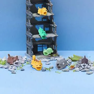 12 Pcs Cable Bites for iPhone Cable Cord Cute Animal Cable Buddies Bite Cable Protector Saver Phone Accessories