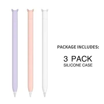 Cute Silicone Skin Cover for Apple Pencil 2nd Gen 3 Pack