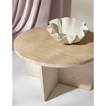Regina Andrew Large Ruffle Ceramic Bowl - Stylish Home Decor
