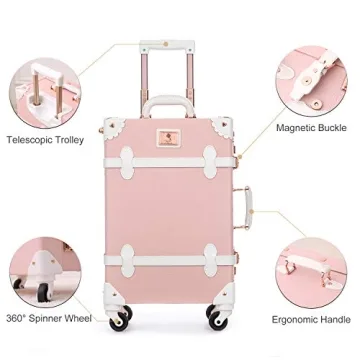 Stylish UNIWALKER Vintage Luggage Set for Modern Travelers