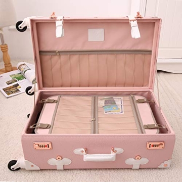 Stylish UNIWALKER Vintage Luggage Set for Modern Travelers