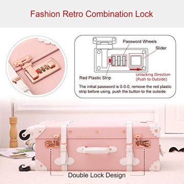 Stylish UNIWALKER Vintage Luggage Set for Modern Travelers