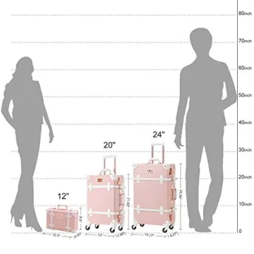 Stylish UNIWALKER Vintage Luggage Set for Modern Travelers