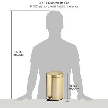 Elegant mDesign Pedal Bin - 3 Litre Waste Solution