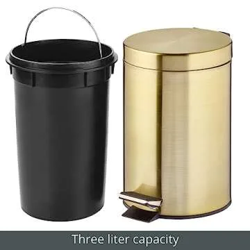 Elegant mDesign Pedal Bin - 3 Litre Waste Solution
