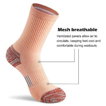 Gonii Athletic Socks for Women - Cushioned Comfort in Style