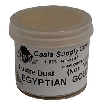 Oasis supply Lustre Dust, Egyptian Gold (Super Gold), 2 Gram