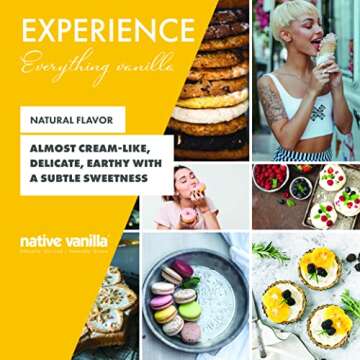 10 Tahitian Vanilla Beans - Premium Grade B Whole Vanilla Pods - For Vanilla Extract, Cooking, Baking, & Desserts - Rich, Creamy Flavor - 100% Vegan & Kosher - Non-GMO & Gluten-Free - Native Vanilla