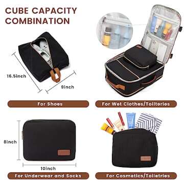 LOVEVOOK 40L Carry-On Travel Backpack for All Travelers