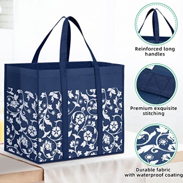 WOWBOX Reusable Grocery Bags - Eco-Friendly Totes for All
