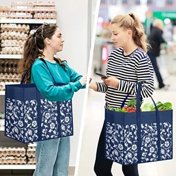 WOWBOX Reusable Grocery Bags - Eco-Friendly Totes for All