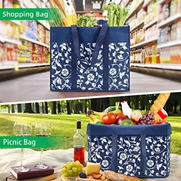 WOWBOX Reusable Grocery Bags - Eco-Friendly Totes for All