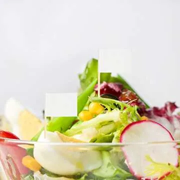 Wobe 200 Pack Blank Toothpick Flags for Parties and Events