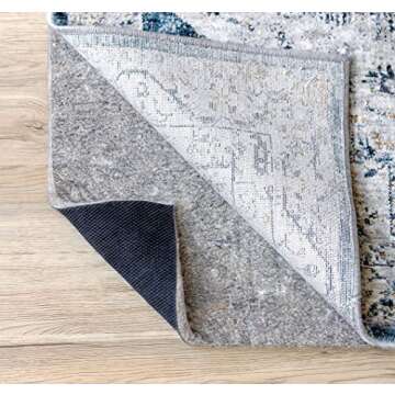 RUGPADUSA - Dual Surface - 8'x10' - 1/2" Thick - Felt + Rubber - Non-Slip Backing Rug Pad - Adds Comfort and Protection - for Hard Surface Floors