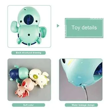 Swimming Turtle Bath Toys 1-3 Years Fun Wind Up Toys