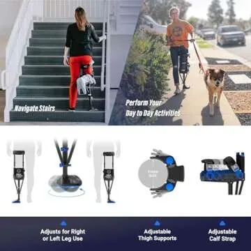 iWALK3.0 Hands-Free Knee Crutch for Injury Recovery