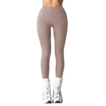 LASLULU Butt Lifting Workout Leggings for Women Spandex Butt Lifting High Waisted Athletic Gym Yoga Pants with Tummy Control(Sienna Small)