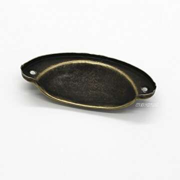 WEICHUAN 30PCS Antique Brass Iron Drawer Knobs Pulls Handles - Vintage Kitchen Cabinets Furniture Wardrobe Medicine Pull Handle(Length: 81mm Width: 32mm)