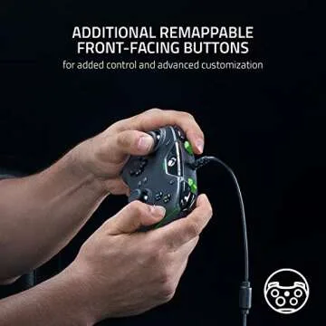 Razer Wolverine V2 Wired Gaming Controller for Xbox Series X|S, Xbox One, PC: Remappable Front-Facing Buttons - Mecha-Tactile Action Buttons and D-Pad - Trigger Stop-Switches - Black