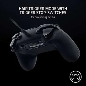 Razer Wolverine V2 Wired Gaming Controller for Xbox Series X|S, Xbox One, PC: Remappable Front-Facing Buttons - Mecha-Tactile Action Buttons and D-Pad - Trigger Stop-Switches - Black