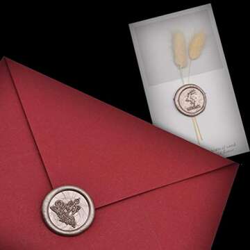 Glue Gun Sealing Wax Sticks for Retro Vintage Wax Seal Stamp - Champagne - Great for Wedding Invitations, Cards Envelopes, Snail Mails, Wine Packages, Gift Wrapping